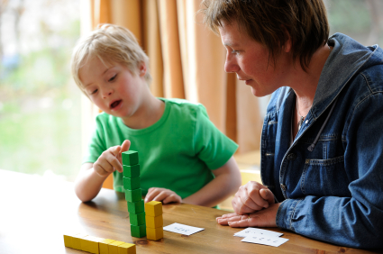 Picture of a child learning with EA